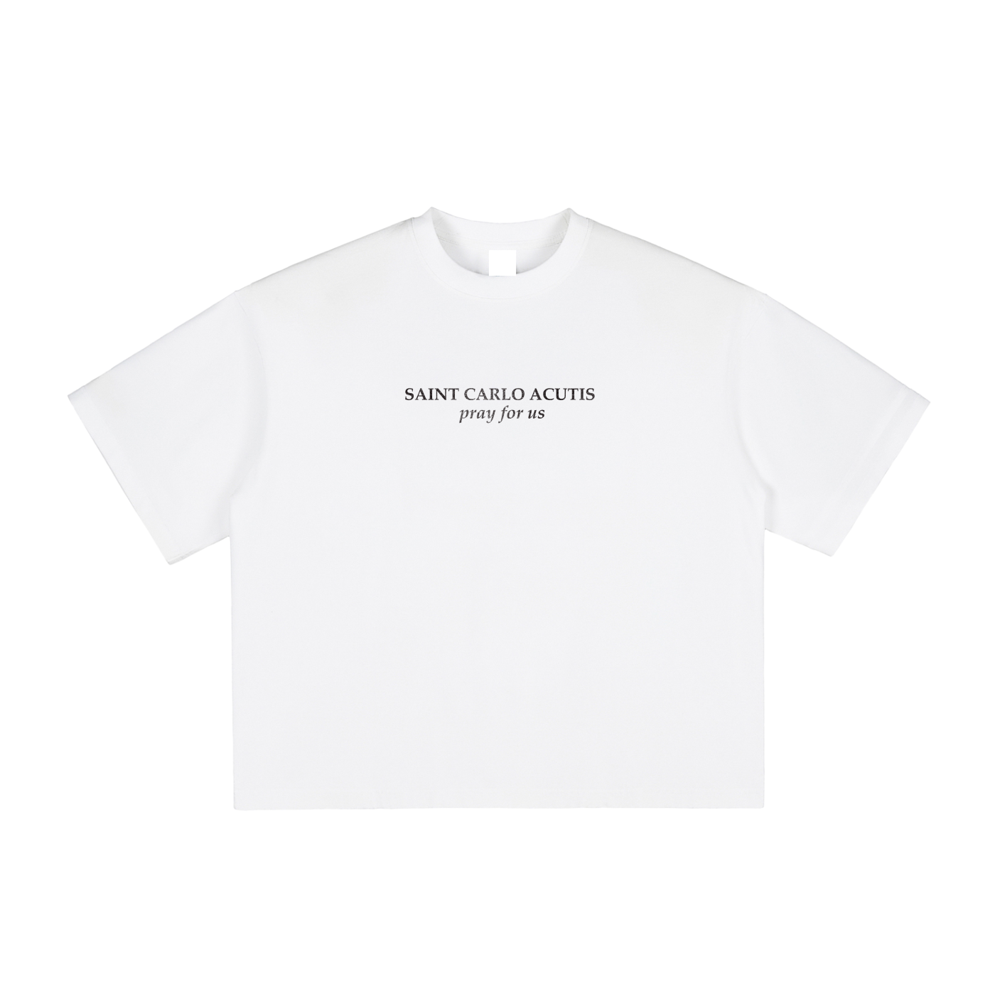 Maglietta squadrata vintage lavata Saint Carlo Acutis