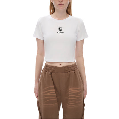 T-shirt attillata in cotone